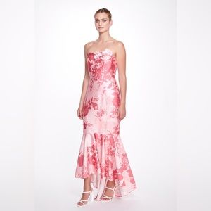 Marchesa Notte Satin Gown